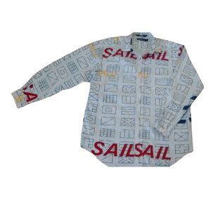 NAUTICA Classic-Fit Button-Up “SAIL” Graffiti